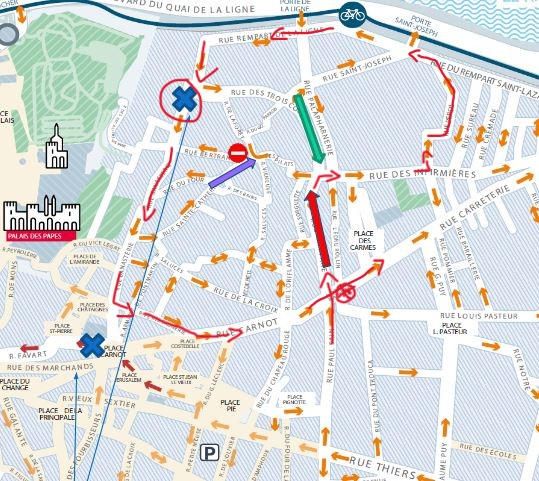 Changement circulation Carnot/Carreterie/Carmes