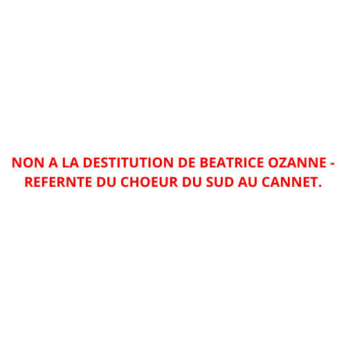 Réintégration de Béatrice en tant que référente du Cannet.